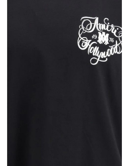 Tricou AMIRI, Cotton Hollywood, Black - AMTOJR1009001