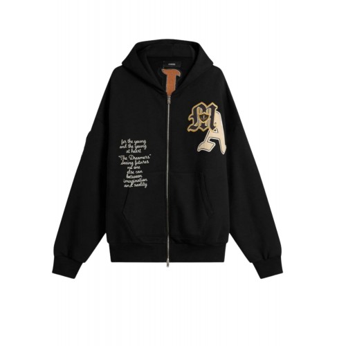 Hanorac AMIRI, Varsity Patch Zip