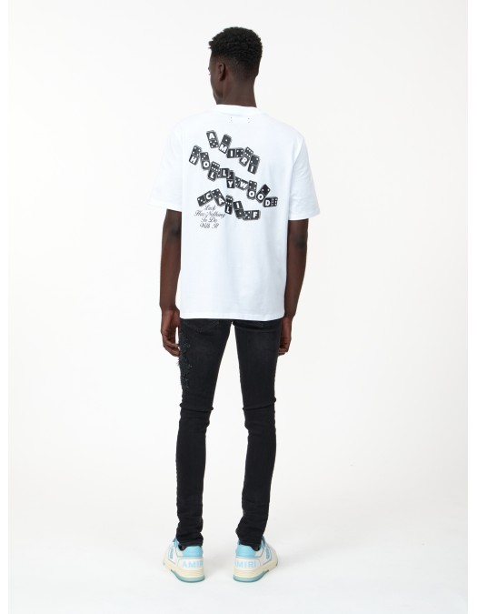 Tricou AMIRI, White T-shirt with a logo - AMTOJR1023001