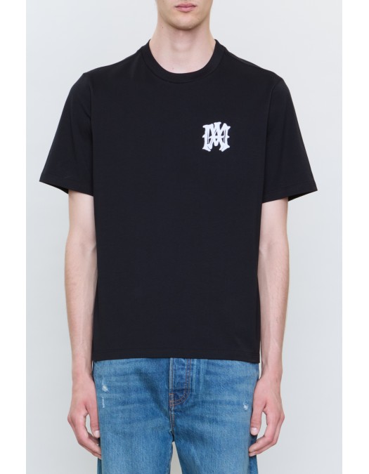 Tricou AMIRI, CREW NECK T-SHIRT WITH LOGO, Black - AMTOJR1070001
