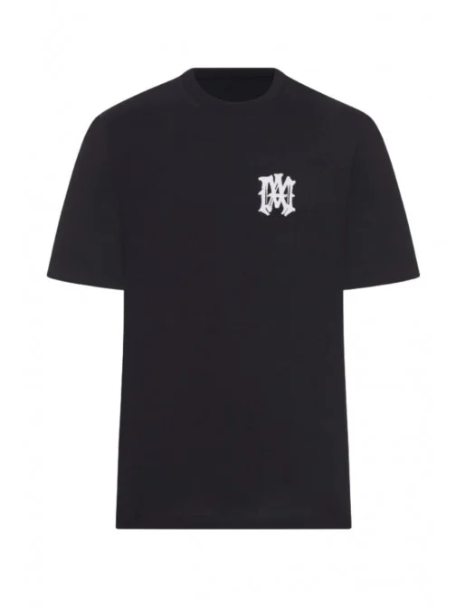 Tricou AMIRI, CREW NECK T-SHIRT WITH LOGO, Black - AMTOJR1070001
