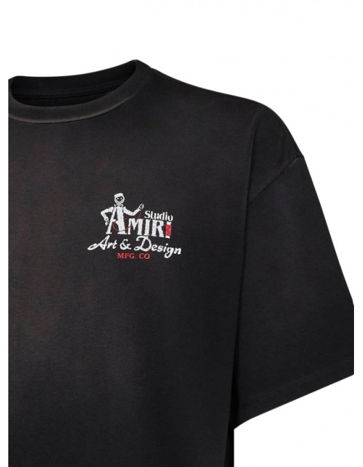 Tricou Amiri, Black cotton jersey Amiri Studio oversized T-shirt - AMTOJR1155001