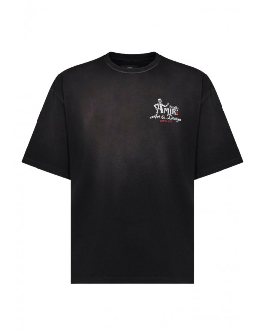 Tricou Amiri, Black cotton jersey Amiri Studio oversized T-shirt - AMTOJR1155001
