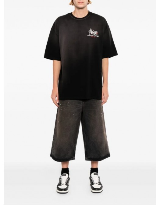 Tricou Amiri, Black cotton jersey Amiri Studio oversized T-shirt - AMTOJR1155001