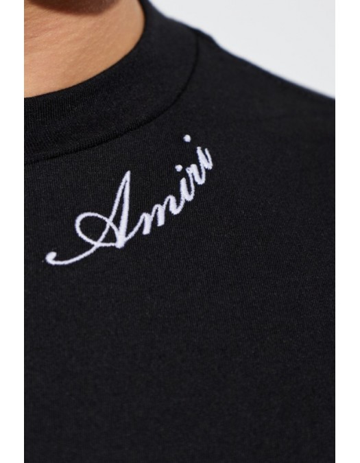 Tricou AMIRI, Amiri BLACK T-shirt with embroidered logo - AMTOJR1164001