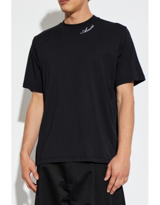Tricou AMIRI, Amiri BLACK T-shirt with embroidered logo - AMTOJR1164001