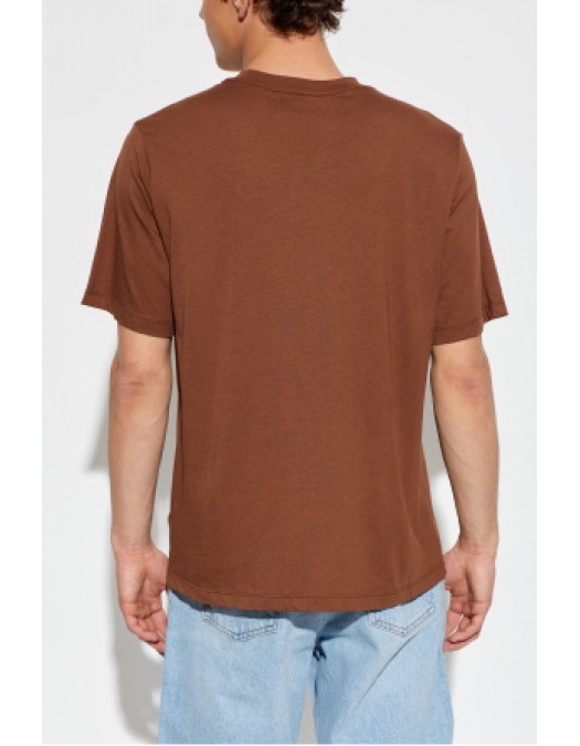 Tricou AMIRI, Amiri BROWN T-shirt with embroidered logo - AMTOJR1164253