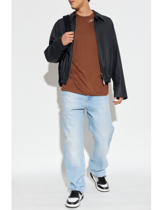 Tricou AMIRI, Amiri BROWN T-shirt with embroidered logo - AMTOJR1164253