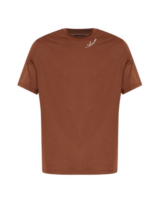 Tricou AMIRI, Amiri BROWN T-shirt with embroidered logo - AMTOJR1164253