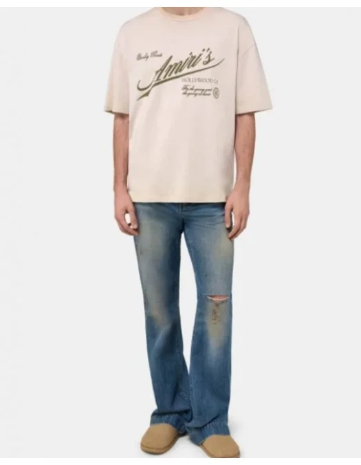 Tricou AMIRI, AMIRI QUALITY GOODS OVERSIZED TEE - AMTOJR1194271