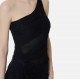 Rochie ELISABETTA FRANCHI, Red Carpet dress in crepon fabric with embroideries, Negru - AR81J62E2110
