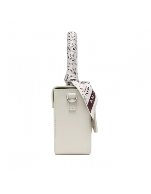 Geanta AMIRI, Mini, Logo Emblem, White Alabaster - AWBGTH1011ALABASTERUNI