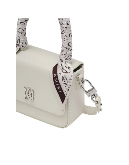 Geanta AMIRI, Mini, Logo Emblem, White Alabaster - AWBGTH1011ALABASTERUNI