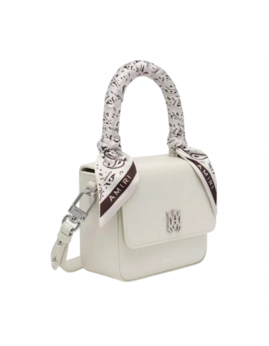 Geanta AMIRI, Mini, Logo Emblem, White Alabaster - AWBGTH1011ALABASTERUNI