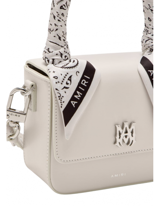 Geanta AMIRI, Mini, Logo Emblem, White Alabaster - AWBGTH1011ALABASTERUNI