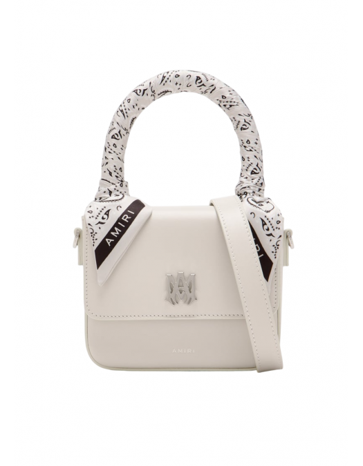 Geanta AMIRI, Mini, Logo Emblem, White Alabaster - AWBGTH1011ALABASTERUNI