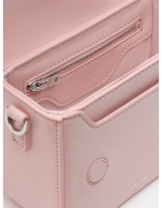 Geanta AMIRI, Mini, Logo Emblem, Pastel Pink - AWBGTH1011PINKUNI
