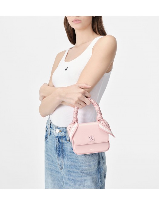 Geanta AMIRI, Mini, Logo Emblem, Pastel Pink - AWBGTH1011PINKUNI