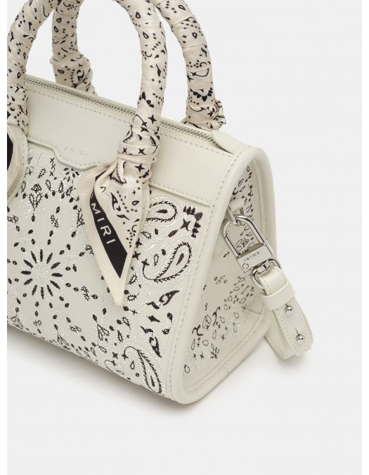 Geanta AMIRI, Crossbody, Bandana Print, White Alabaster - AWBGTH1012ALABASTERUNI