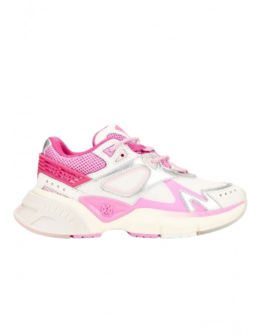 Sneakers AMIRI, MA, Runner, Fuchsia Pink - AWFOSR1027FUCHSIAPINKWHITESILVER