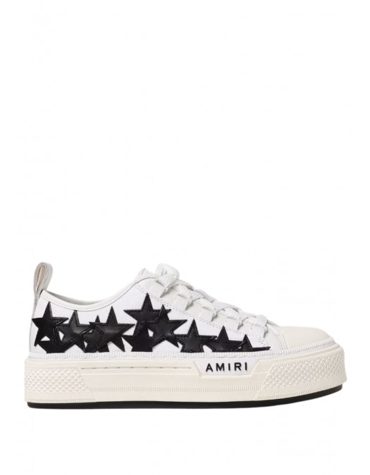 Sneakers AMIRI, Star Patch Low Top AWFOSR1035WHITEBLACK - AWFOSR1035WHITEBLACK