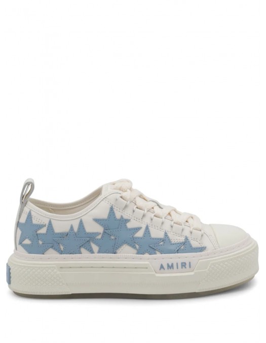 Sneakers AMIRI, Stars Court Low Top, Blue Sky - AWFOSR1067OCEANSKY