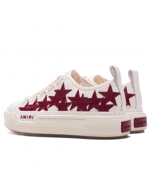 Sneakers AMIRI, Stars Court Low Top, Deep Red - AWFOSR1067DEEPRED