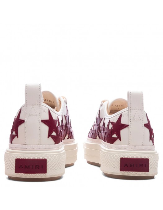 Sneakers AMIRI, Stars Court Low Top, Deep Red - AWFOSR1067DEEPRED