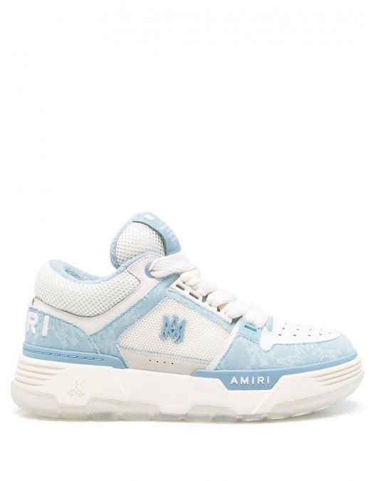 Sneakers AMIRI, MA-1, Baby Blue Details, White - AWFOSR1071OCEANSKY