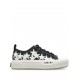 Sneakers AMIRI, Glitter Black Stars Court ,Low Top, White - AWFOSR1106BLACK