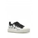 Sneakers AMIRI, Glitter Black Stars Court ,Low Top, White - AWFOSR1106BLACK