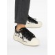 Sneakers AMIRI, Glitter Black Stars Court ,Low Top, White - AWFOSR1106BLACK