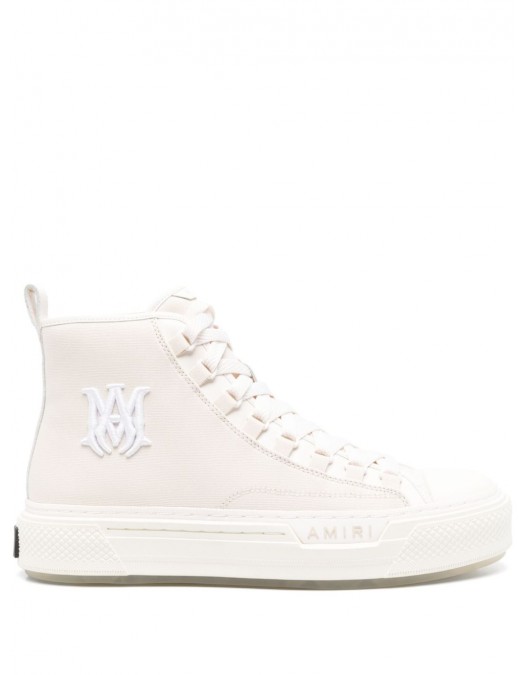 Sneakers AMIRI, MA Court, Logo Insert, Light Beige - AWFOSR1107ALABASTER