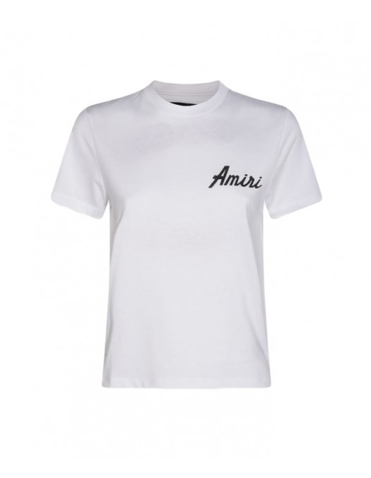 TRICOU AMIRI, Arts District, Logo Insert, Women, White - AWJYTE1055WHITE