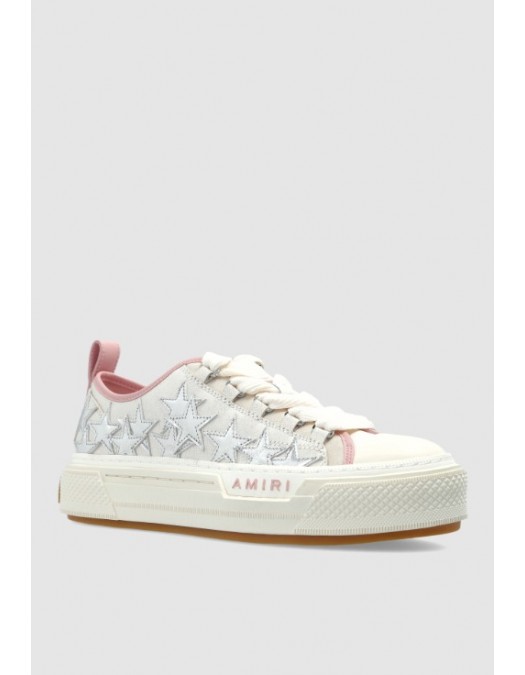 Sneakers AMIRI,  Cream "Metallic Stars Court Low" sports shoes - AWSNSN1010651