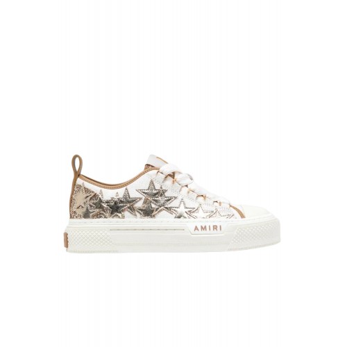 Sneakers AMIRI, Women's Metallic Stars Court Low "Dark Brown"