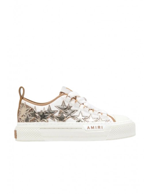 Sneakers AMIRI, Women's Metallic Stars Court Low "Dark Brown" - AWSNSN1010200