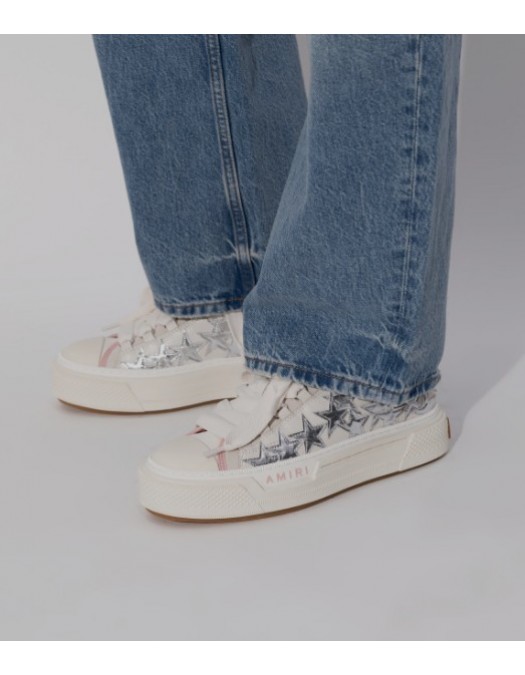 Sneakers AMIRI,  Cream "Metallic Stars Court Low" sports shoes - AWSNSN1010651