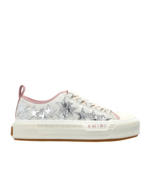Sneakers AMIRI,  Cream "Metallic Stars Court Low" sports shoes - AWSNSN1010651