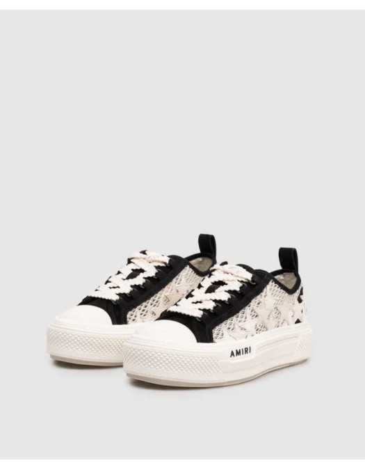 Sneakers AMIRI, Stars Court Low, Black and White - AWSNSN1045001
