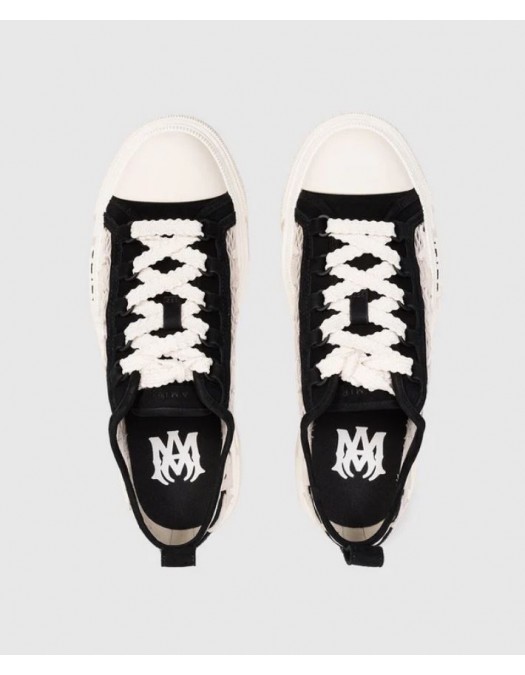 Sneakers AMIRI, Stars Court Low, Black and White - AWSNSN1045001