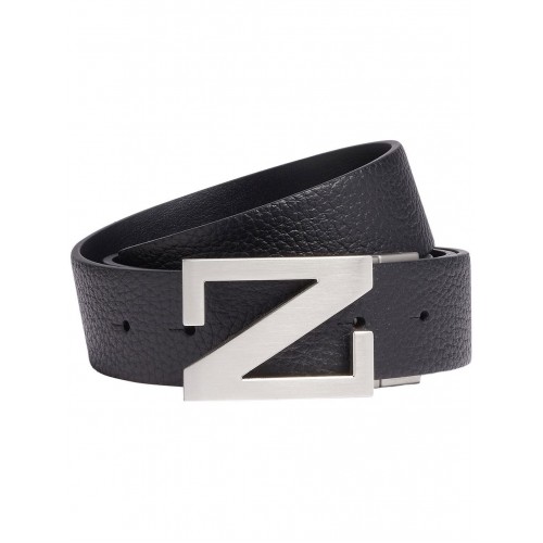 Curea Zegna, Leather Reversible, Black Curea Zegna, Leather Reversible, Black