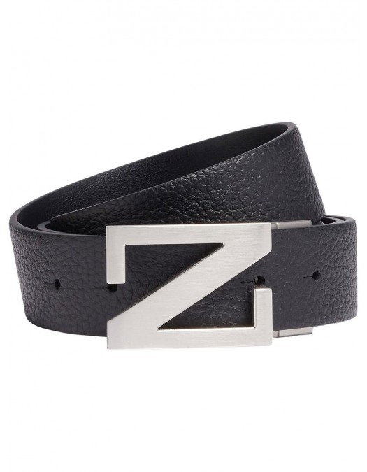 Curea Zegna, Leather Reversible, Black - B027AZLHBOVNER