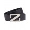 Curea Zegna, Leather Reversible, Black