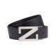 Curea Zegna, Leather Reversible, Black - B027AZLHBOVNER