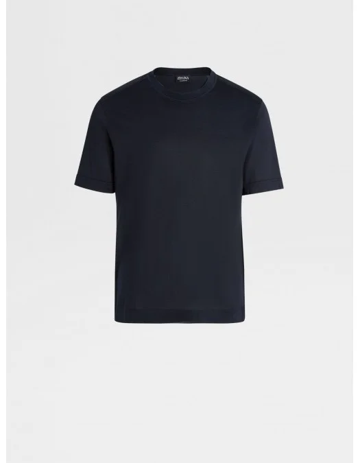 Tricou Zegna,  Leggerissimo Bleumarin - B718UB386A5212