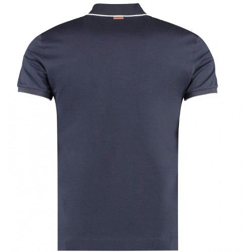 Tricou Zegna, Guler Polo, Bleumarin Tricou Zegna, Guler Polo, Bleumarin