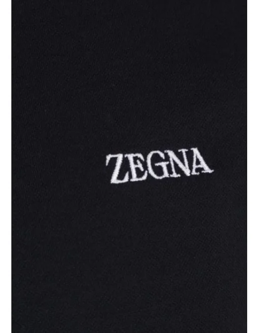 Tricou Zegna, Guler Polo, Negru - B746E7358A5K09 Tricou Zegna, Guler Polo, Negru - B746E7358A5K09