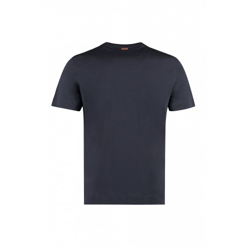 Tricou ZEGNA, Black, Model Clasic, Logo Insert Tricou ZEGNA, Black, Model Clasic, Logo Insert