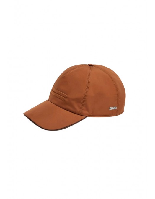 Sapca Zegna, Embroidered Baseball, cognac brown - B8CE8I00HVJC Sapca Zegna, Embroidered Baseball, cognac brown - B8CE8I00HVJC